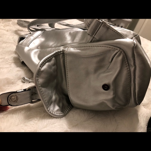 Metallic Silver Backpack - Picture 3 of 5